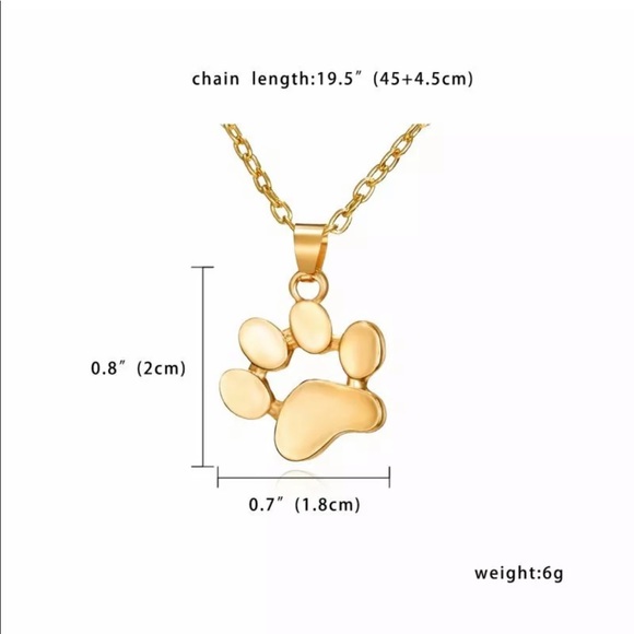 New cute Dog Footprint necklace - Picture 4 of 4